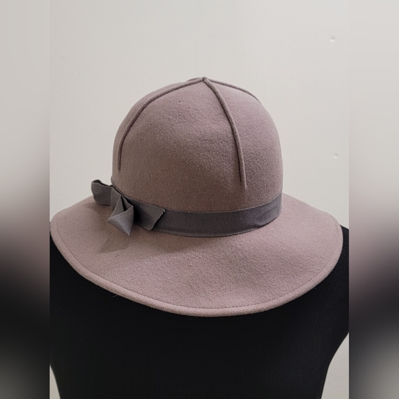 VINTAGE 100% WOOL HAT WITH WIDE BRIM - Picture 4 of 11
